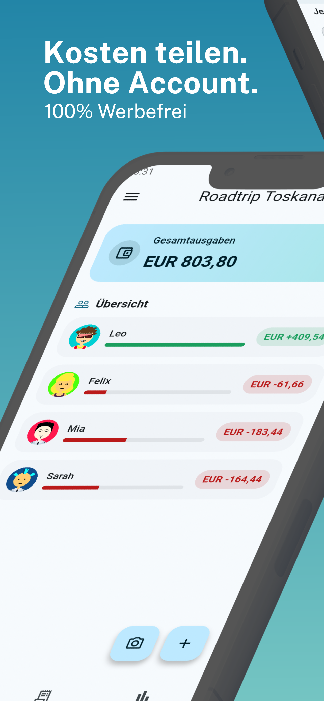 Splito App Screenshot — 1